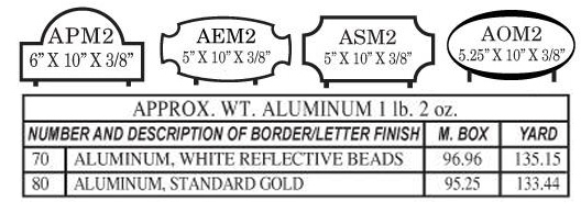 Double sided Cast Aluminum Address Plate Plaque